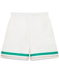 Casablanca Paris - Short En Soie Casa Way - Lyst