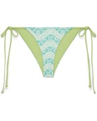 Casablanca Paris - Wavy Monogram Bikini Bottom, By - Lyst