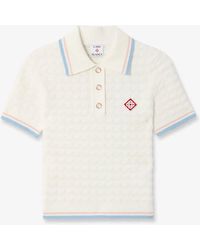 Casablanca Paris - Boucle Tennis Short Sleeve Polo Shirt, By - Lyst