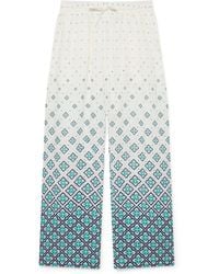 Casablanca Paris - Pantalon En Lin Dégradé À Monogramme - Lyst