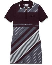 Casablanca Paris - Robe Polo En Mérinos Diagonal Tennis - Lyst