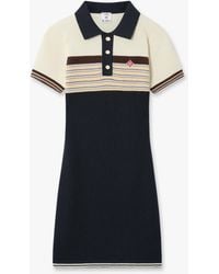 Casablanca Paris - Café Culture Wool Stripe Polo Mini Dress, By - Lyst