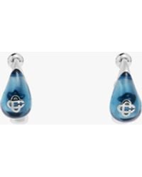 Casablanca Paris - Water Drop Brass Ear Hoops By - Lyst
