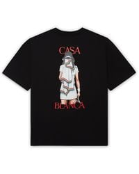 Casablanca Paris - Tennis Girl Short Sleeve T-Shirt, By - Lyst