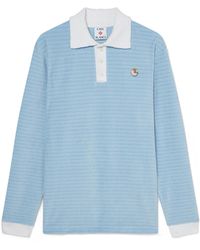 Casablanca Paris - Polo En Velours À Rayures - Lyst