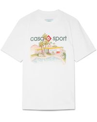 Casablanca Paris - Casa Sport Poolside Short Sleeve T-Shirt, By - Lyst