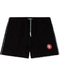 Casablanca Paris - Short En Tissu Éponge Jacquard À Monogramme - Lyst