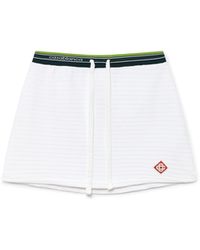 Casablanca Paris - Jupe En Velours Texturé Tennis - Lyst