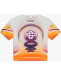 Casablanca Paris - T-Shirt À Manches Courtes En Mesh À Imprimé Sporchid Baby - Lyst