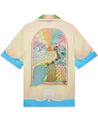 Casablanca Paris - Chemise À Manches Courtes En Soie Lucid Dreams - Lyst