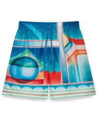 Casablanca Paris - Short En Soie Galaxy Court - Lyst