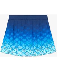Casablanca Paris - Orchid Monogram Silk Pleated Mini Skirt, By - Lyst
