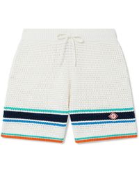 Casablanca Paris - Short De Tennis En Crochet - Lyst