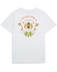 Casablanca Paris - Joyaux D'Afrique Tennis Club Short Sleeve T-Shirt, By - Lyst