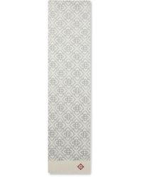 Casablanca Paris - Écharpe De Ski En Mohair À Monogramme - Lyst