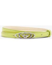 Casablanca Paris - Lime Mini Warped Logo Belt, By - Lyst
