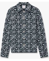 Casablanca Paris - Dark Icon Monogram Long Sleeve Shirt, By - Lyst
