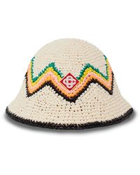 Casablanca Paris - Chapeau En Raphia Crocheté - Lyst