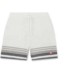 Casablanca Paris - Short De Tennis En Crochet - Lyst