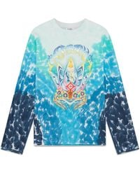 Casablanca Paris - Surf Lotus Tie Dye Long Sleeve T-Shirt, By - Lyst