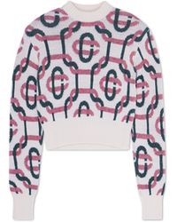 Casablanca Paris - Off Monogram Sweater Knit - Lyst