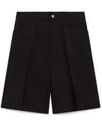 Casablanca Paris - Short De Tailleur Plissé En Laine - Lyst