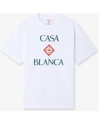 Casablanca Paris - Casablanca Diamond Logo Short Sleeve T-Shirt, By - Lyst