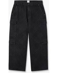 Casablanca Paris - Monogram Cargo Denim Jeans, Size By - Lyst