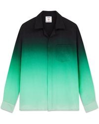 Casablanca Paris - Chemise À Manches Longues En Soie Jacquard Dégradée Ping Pong - Lyst