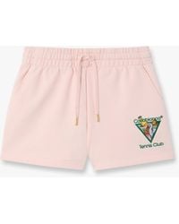 Casablanca Paris - Tennis Club Icon Pyramid Abduction Embroidered Sweatshorts, By - Lyst