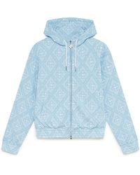 Casablanca Paris - Pale And Jacquard Hooded Sweatshirt, By - Lyst
