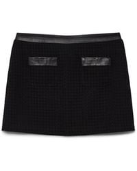 Casablanca Paris - Mini-Jupe Ajustée En Maille Ajourée - Lyst
