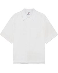 Casablanca Paris - Chemise À Manches Courtes Blanche À Monogramme - Lyst