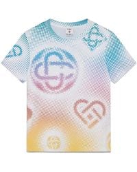 Casablanca Paris - T-Shirt À Manches Courtes Ajusté Halftone Logo - Lyst