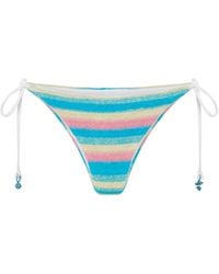 Casablanca Paris - Stripe Towelling Bikini Bottom, By - Lyst