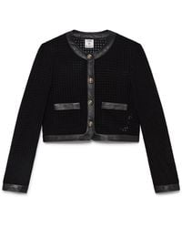 Casablanca Paris - Veste Courte À Mailles Ajourées - Lyst