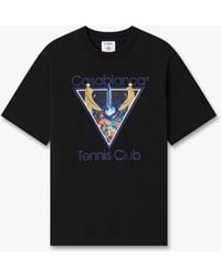 Casablanca Paris - Monde Perdu Tennis Club Icon Short Sleeve T-Shirt, By - Lyst