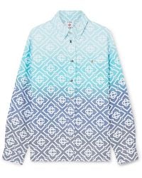 Casablanca Paris - Veste-Chemise En Jacquard À Monogramme Dégradé - Lyst