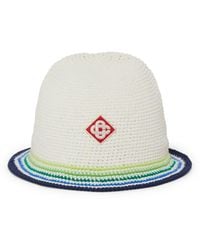 Casablanca Paris - Chapeau En Crochet À Rayures - Lyst