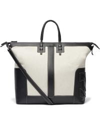 Casadei - C-style Canvas Leather Traveller Bag - Lyst