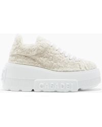 Casadei - Faux Fur Leather Sneakers - Lyst