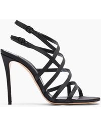 Casadei - Julia Satin Cage Sandals - Lyst
