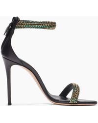 サンダル・ミュール Casadei Flat Olympo Sandals Casadei Olympo Flat Sandals | Gold | FARFETCH