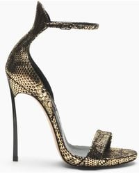 Casadei - Cappa Blade Goldfinger Sandal - Lyst