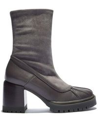 aquazzura verbier leather sock boots