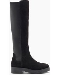 Casadei - Charlie Stretch Suede Boots - Lyst