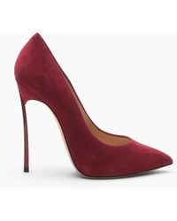 Casadei - Blade Suede Pump - Lyst