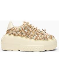 Casadei - Nexus Bouclé Sneaker With Pearl - Lyst
