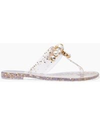 Casadei - Jelly T-bar Thong Sandal - Lyst