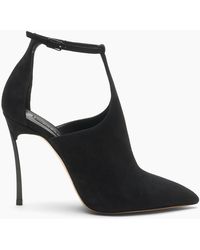 Casadei - Blade Suede Debby Pump - Lyst